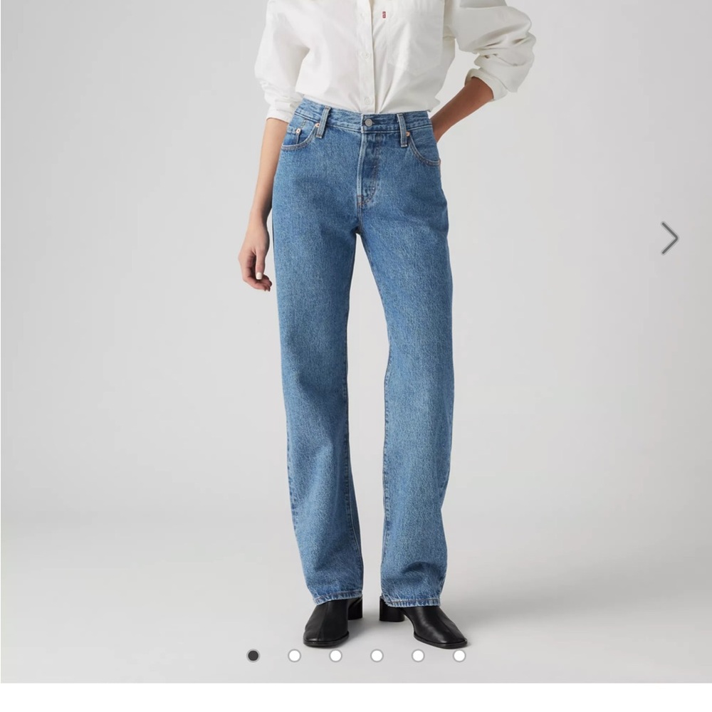 Levi's Blue Straight Leg Jeans Classic Fit